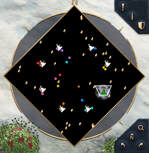 SCAR Toolkit minimap ESP showing AoE4 entities and icons